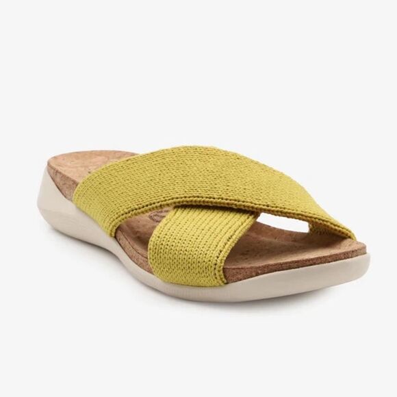 ARCOPEDICO Women’s Pantanal H80 Knit Slides in the Size 40/9 US in Mustard Color - Picture 3 of 15